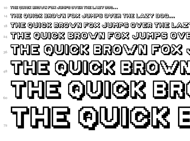 Golden Age font waterfall